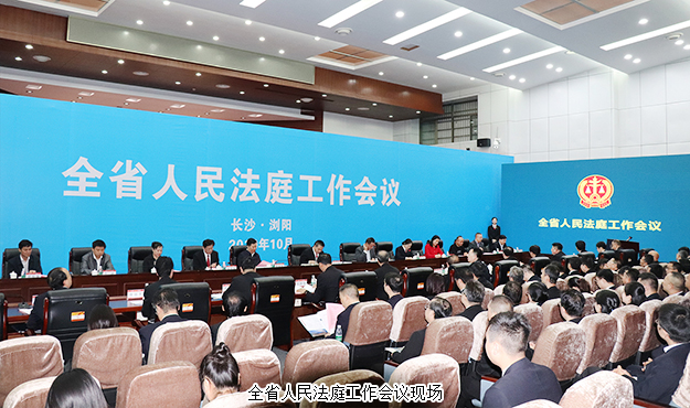 胡國(guó)安董事長(zhǎng)受邀參加湖南全省人民法庭工作會(huì)議，省高級(jí)人民法院黨組書(shū)記、院長(zhǎng)田立文出席并講話